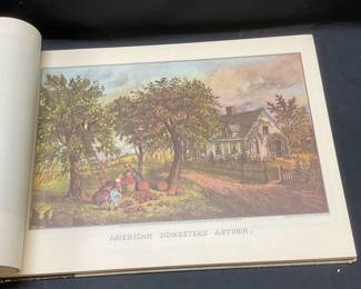 1952 Currier & Ives 19th Cen Scene Book Illustr