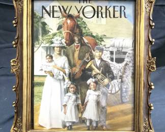 Vintage Framed THE NEW YORKER Mag Cover