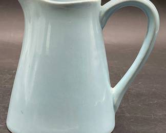 Vintage Blue Ceramic Creamer, USA