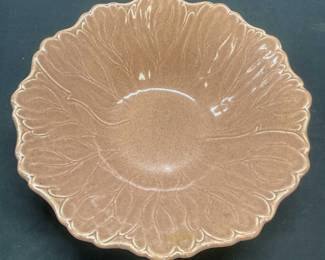 MCM Vtg Woodfield Steubenville Ceramic Leaf Bowl
