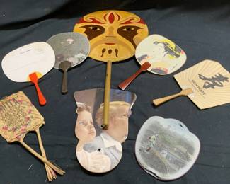 Lot 8 Assorted Handheld Fans