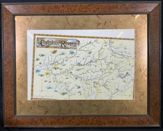 Framed Manikowski 1999 Catskill Rivers Lithograph