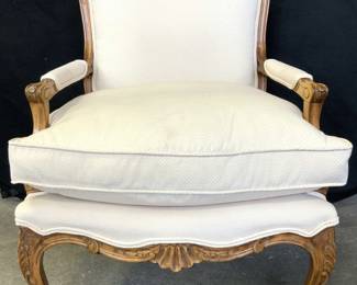 LOUIS XV Style Walnut Fauteuil Armchair