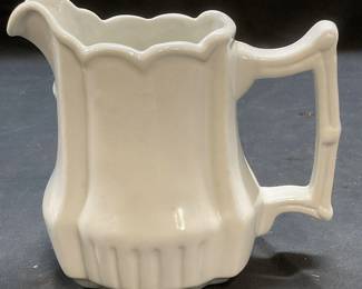 Twos Company Vintage China White Pitcher