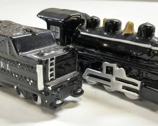 LIONEL Train Car Porc Salt & Pepper Shakers