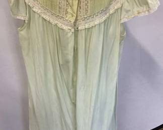 Vintage Green Cotton Nightgown