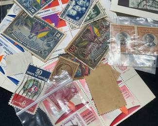 Group Lot 100+ Vintage Stamps & More