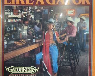 1982 Longneck Saloon Miami Florida Advert Poster