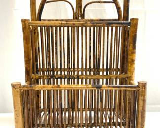 Rattan Bamboo Magazine Rack