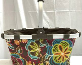 REISENTHEL Floral Canvas Basket W Handle
