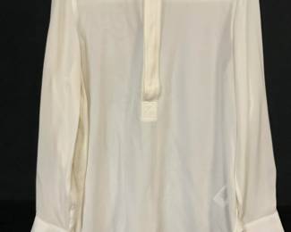 POLO RALPH LAUREN Sheer White Buttoned Blouse