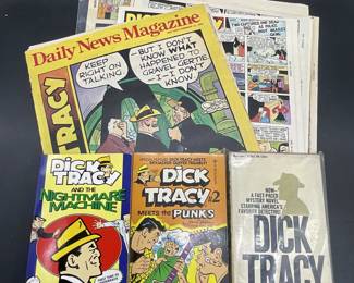 DICK TRACY Collectible Group Lot, Comics, Books +