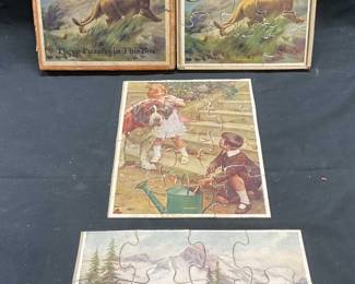 1930s Princess Series Picture Puzzle, 3 Puzzles