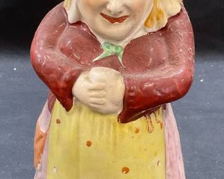 Vintage Ceramic Woman Figural Pitcher