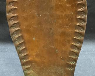 Vtg Hammered Copper Wall Sconce Candle Holder