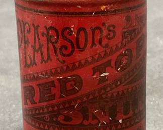 Vintage Bayfield Pearsons Red Top Snuff Tin