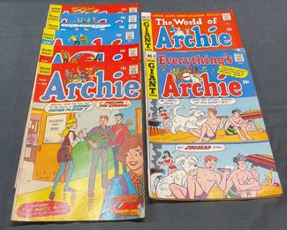 Group Lot Archie Series Comic Books 1969