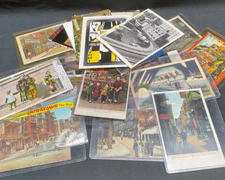Group Lot Antique & Vintage Postcards, Chinatown