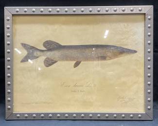 After Gosta Sundman Northern Pike Lithograph