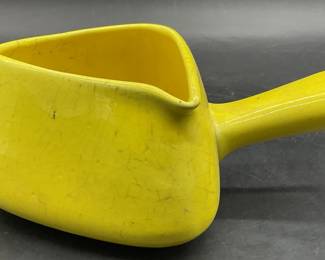 CALIF USA Vintage Yellow Pottery Fondue Sauce Pot