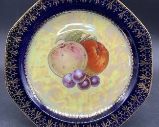 J.W.T Czechoslovakia Lusterware Porcelain Plate