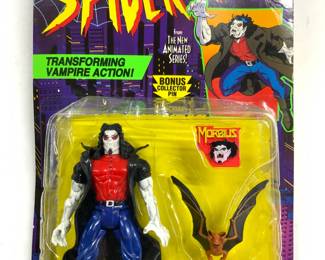 TOY BIZ SPIDERMAN MORIBUS Action Fig In Pack 1995