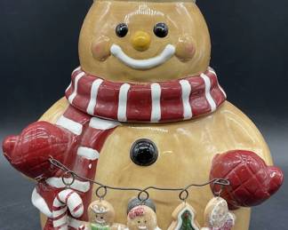 AGC INC. GINGERBREAD LANE Ceramic Cookie Jar