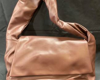 Brown Faux Leather Handbag NWT