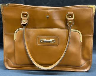 Tan Faux Leather Handbag