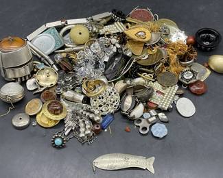 Jewelry Makers Lot, Sterling, Stones, Components +