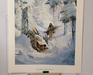 "Marie Dorian - Winter Refuge, 1814" by John Clymer