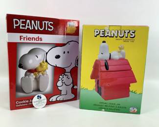 Peanuts Snoopy & Woodstock Cookie Jars
