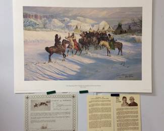 "The Meeting 1878" Charles Goodnight and Quanah Parker