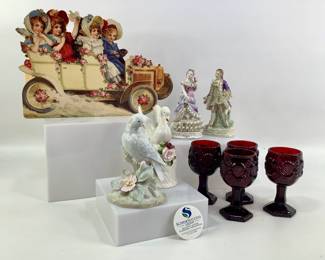 Ruby Red Goblets & Victorian Treasures