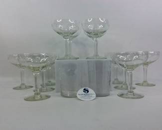 Princess House Champagne Coupe Glasses