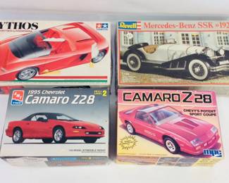 Mercedes Benz SSK, Camaro Z28 and Other Model Car Kits
