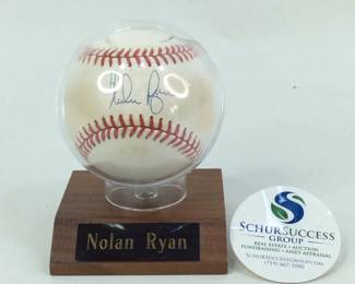 Nolan Ryan Autographed Baseball