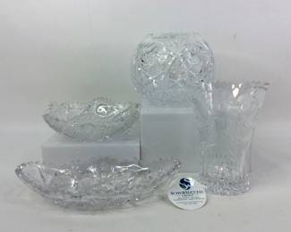 Crystal Vases and Candy Dishes