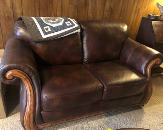 Leather Loveseat