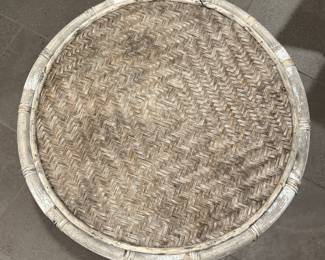 Pair of Rattan Side Tables. Photo 2 of 2.