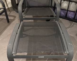 Brown Jordan Aluminum Lounge Chair & Ottoman Set - 2 Available. Photo 2 of 2.