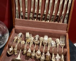 Gold flatware