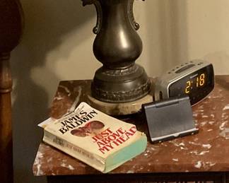 Marble topped side tables