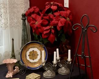 Iris and herring bone candlesticks