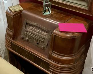 Old radio cabinet