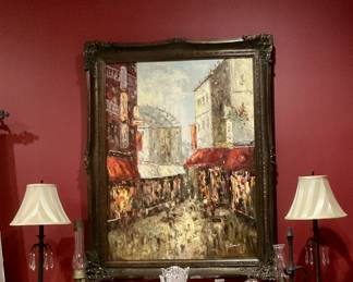 Lamps, fine glassware, vases, crystal