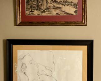 Portrait, country scenery