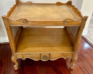 Vintage End Table with Cane