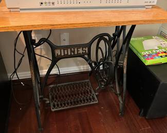 Antique Jones Sewing Machine Table