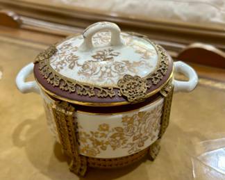 Vintage Hand Painted Porcelain Candy Dish